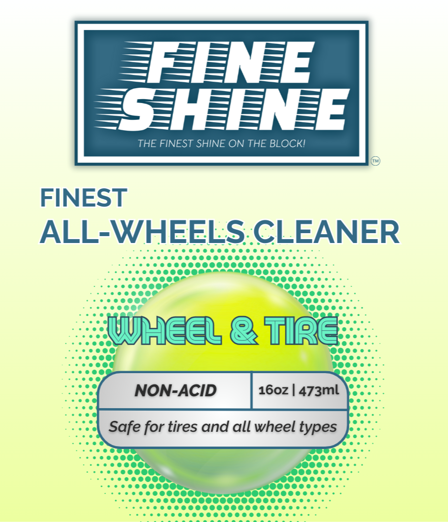 Finest All-Wheels Cleaner (Non-Acid Formula) 16oz