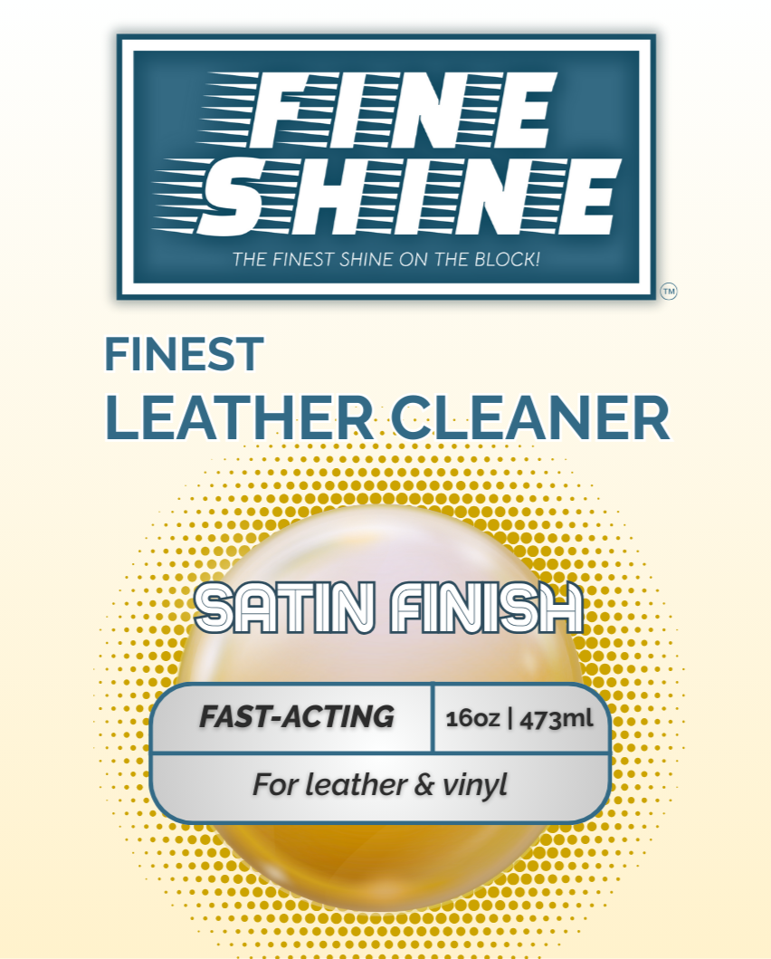 *NEW PRODUCT* Leather Cleaner (Satin Finish) 16oz