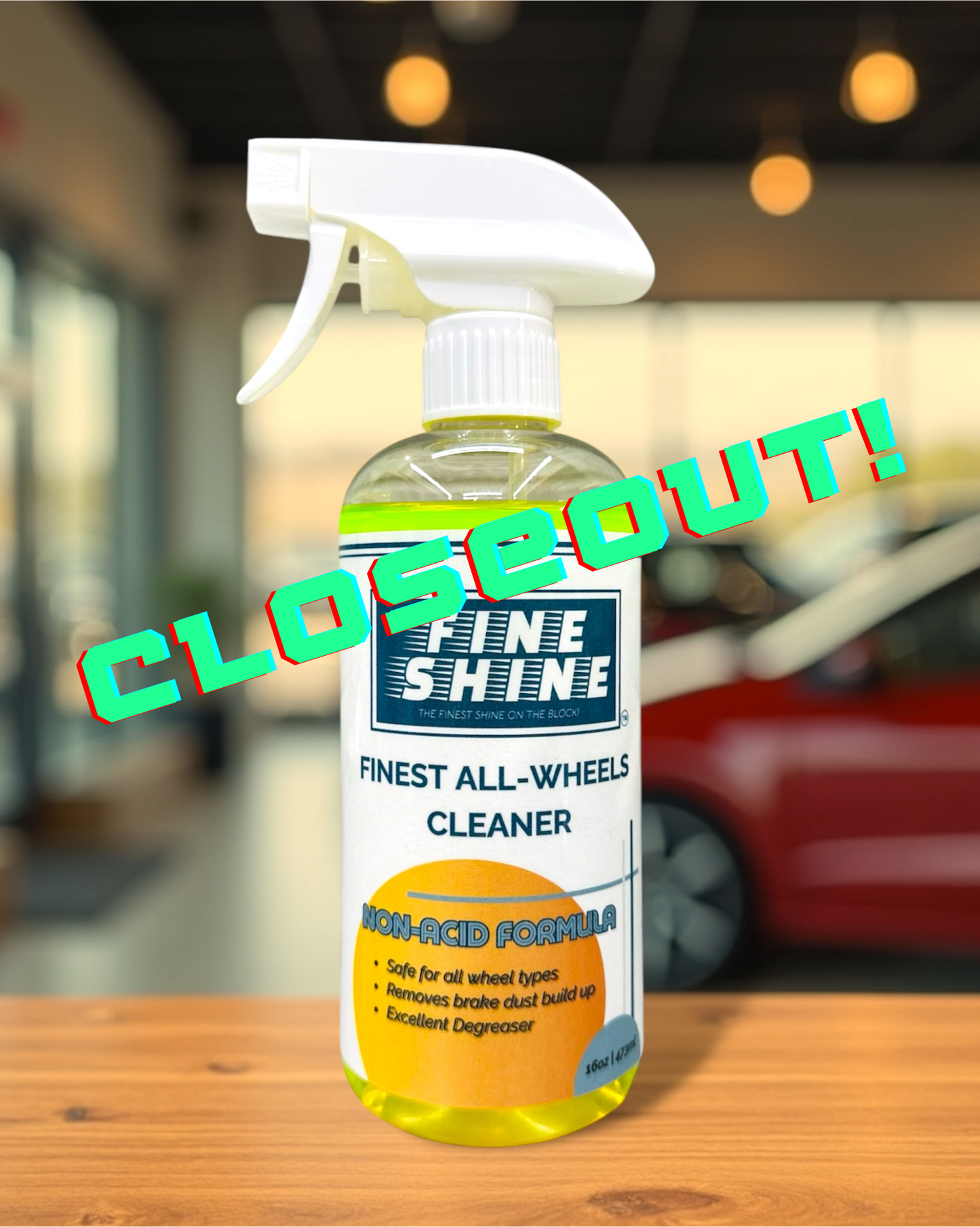Finest All-Wheels Cleaner (Non-Acid Formula) 16oz